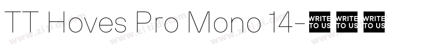 TT Hoves Pro Mono 14字体转换
